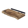 Live Edge Rustic Solid Wood Floating Shelf