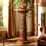 Lorvane Solid Wood Pedestal Stand - Timberustic Pedestal Stand