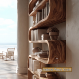 Lumira Handcrafted Solid Wood Bookshelf