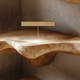 Lumivale Live Edge Solid Wood Mushroom Floating Shelf SPA954051 - Timberustic Floating Shelf
