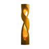 Lumora Sculpted Solid Wood Floor Lamp Teak - Timberustic Floor Lamp