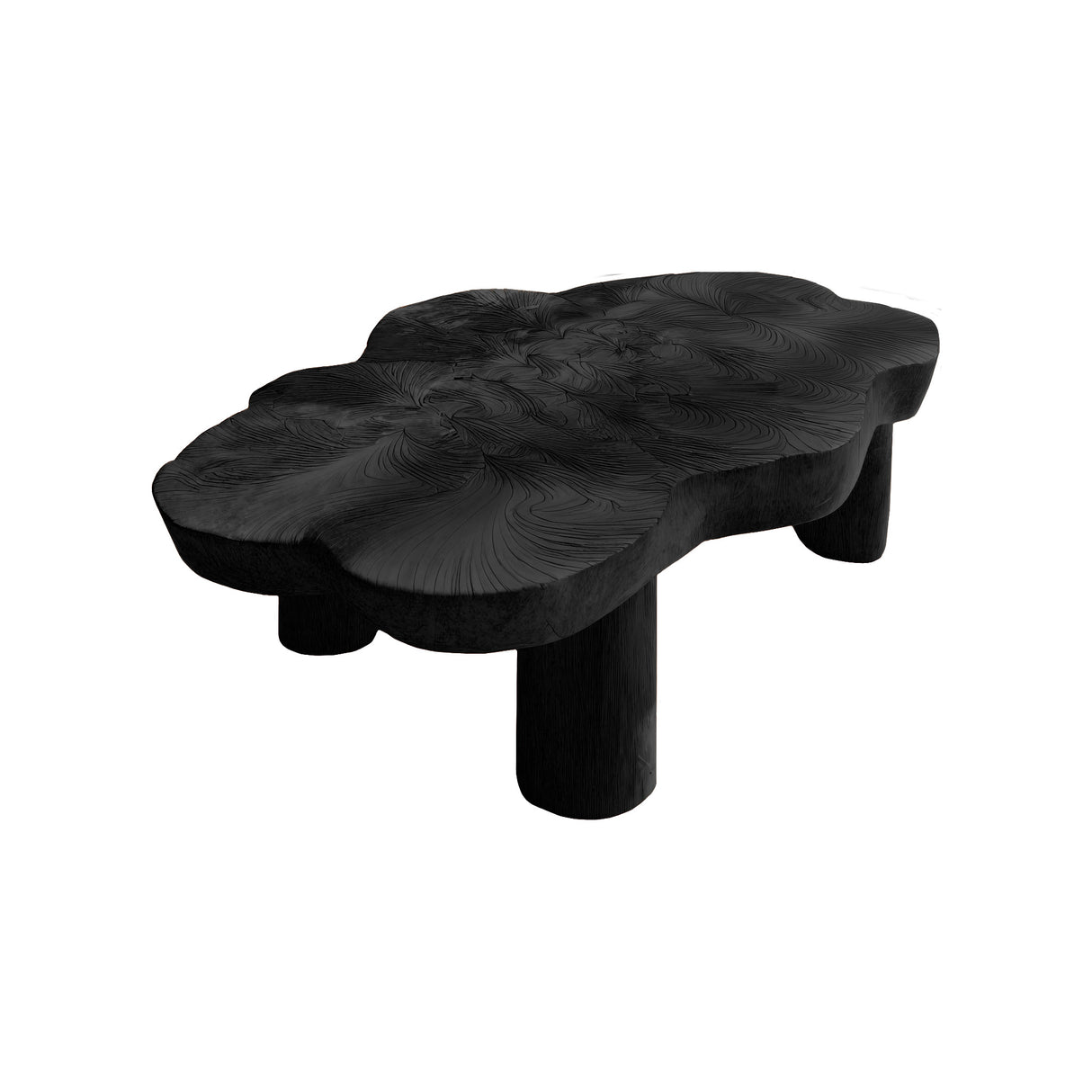 Lunara Bloom Handcrafted Solid Wood Coffee Table