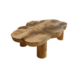 Lunara Bloom Handcrafted Solid Wood Coffee Table