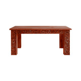 Lunara Handcrafted Solid Wood Dining Table Mahogany - Timberustic Dining Table