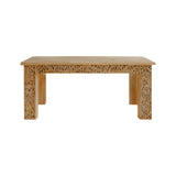 Lunara Handcrafted Solid Wood Dining Table Natural Oak - Timberustic Dining Table