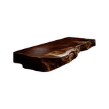Lunara Live Edge Solid Wood Floating Bathroom Vanity Dark Walnut - Timberustic Floating Bathroom Vanity