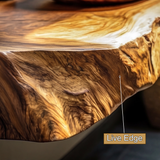 Lunara Live Edge Solid Wood Floating Bathroom Vanity - Timberustic Floating Bathroom Vanity