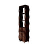 Lunara Sculpted Solid Wood Bathroom Cabinet Dark Walnut - Timberustic Bathroom Cabinet