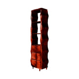 Lunara Sculpted Solid Wood Bathroom Cabinet Mahogany - Timberustic Bathroom Cabinet