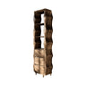 Lunara Sculpted Solid Wood Bathroom Cabinet Natural Oak - Timberustic Bathroom Cabinet