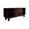 Lunara Sculpted Solid Wood Freestanding Bathroom Vanity with Drawers Dark Walnut - Timberustic Freestanding Bathroom Vanity with Drawers