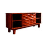 Lunara Sculpted Solid Wood Freestanding Bathroom Vanity with Drawers Mahogany - Timberustic Freestanding Bathroom Vanity with Drawers