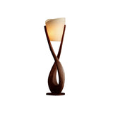 Lunara Sculpted Solid Wood Floor Lamp