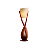 Lunara Sculpted Solid Wood Floor Lamp