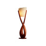 Lunara Sculpted Solid Wood Floor Lamp