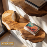 Lunara Sculpted Solid Wood Mushroom Floating Shelf SPA452913 - Timberustic Floating Shelf