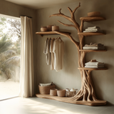 Lunareth Handcrafted Solid Wood Entryway Organizer - Timberustic Entryway Organizer