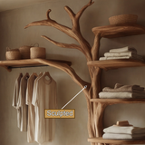 Lunareth Handcrafted Solid Wood Entryway Organizer - Timberustic Entryway Organizer