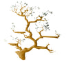 Lunareth Handcrafted Solid Wood Floating Tree Bookshelf