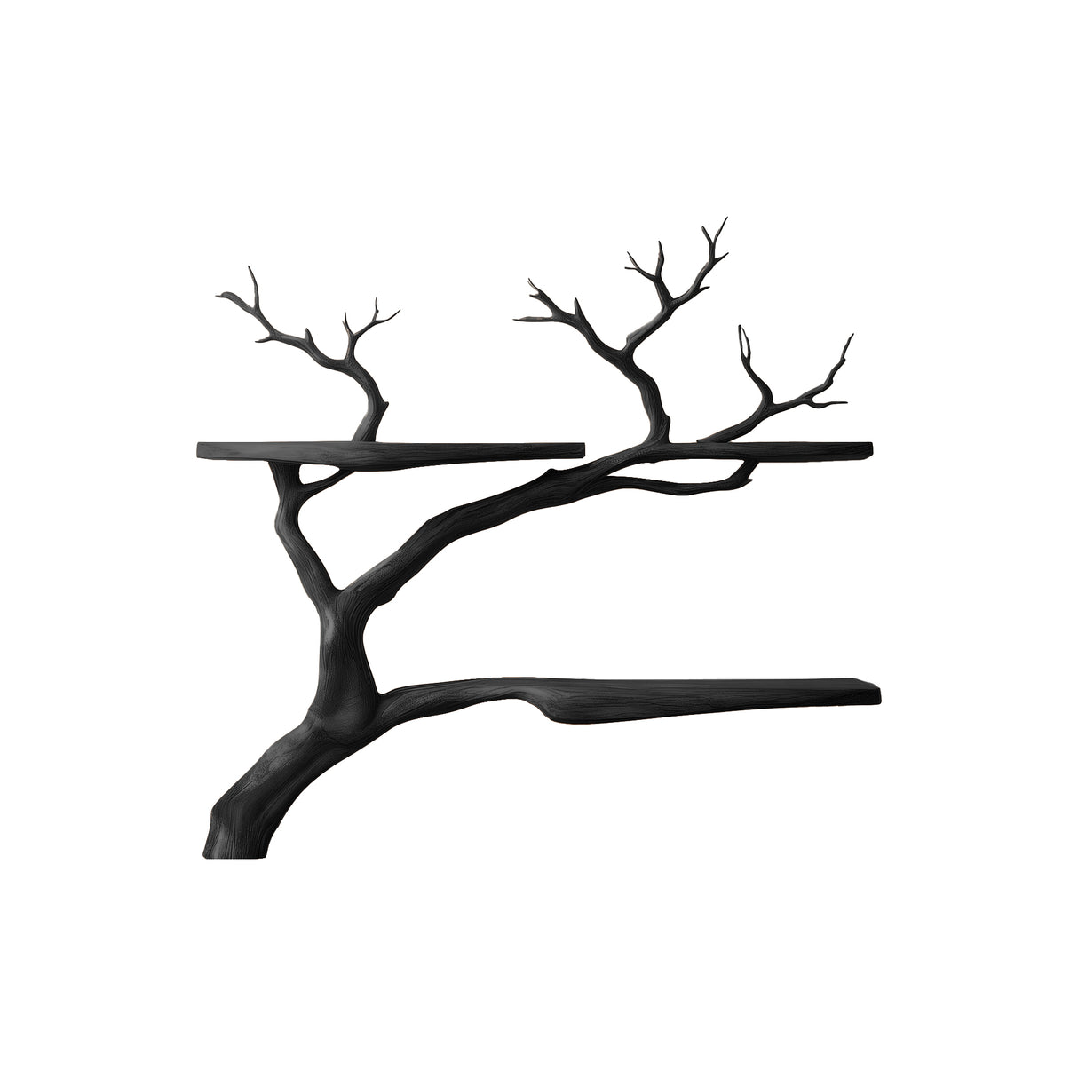 Lunareth Handcrafted Solid Wood Tree Bookshelf