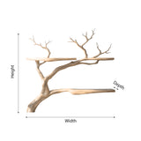 Lunareth Handcrafted Solid Wood Tree Bookshelf