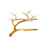 Lunareth Handcrafted Solid Wood Tree Bookshelf