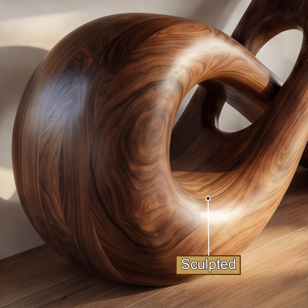 Lunareth Sculpted Solid Wood Console Table - Timberustic Console Table