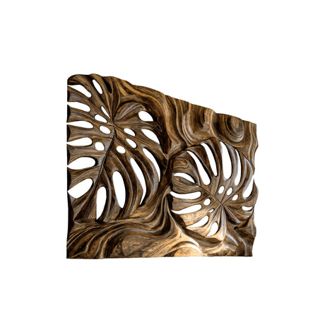 Lunaris Sculpted Solid Wood Wall Art Natural Oak - Timberustic Wall Art