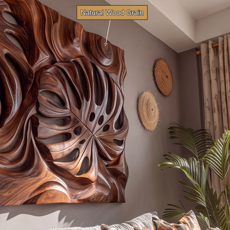 Lunaris Sculpted Solid Wood Wall Art - Timberustic Wall Art