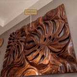 Lunaris Sculpted Solid Wood Wall Art - Timberustic Wall Art