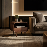 Lunaris Solid Wood Bedside Table