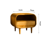 Lunaris Solid Wood Bedside Table