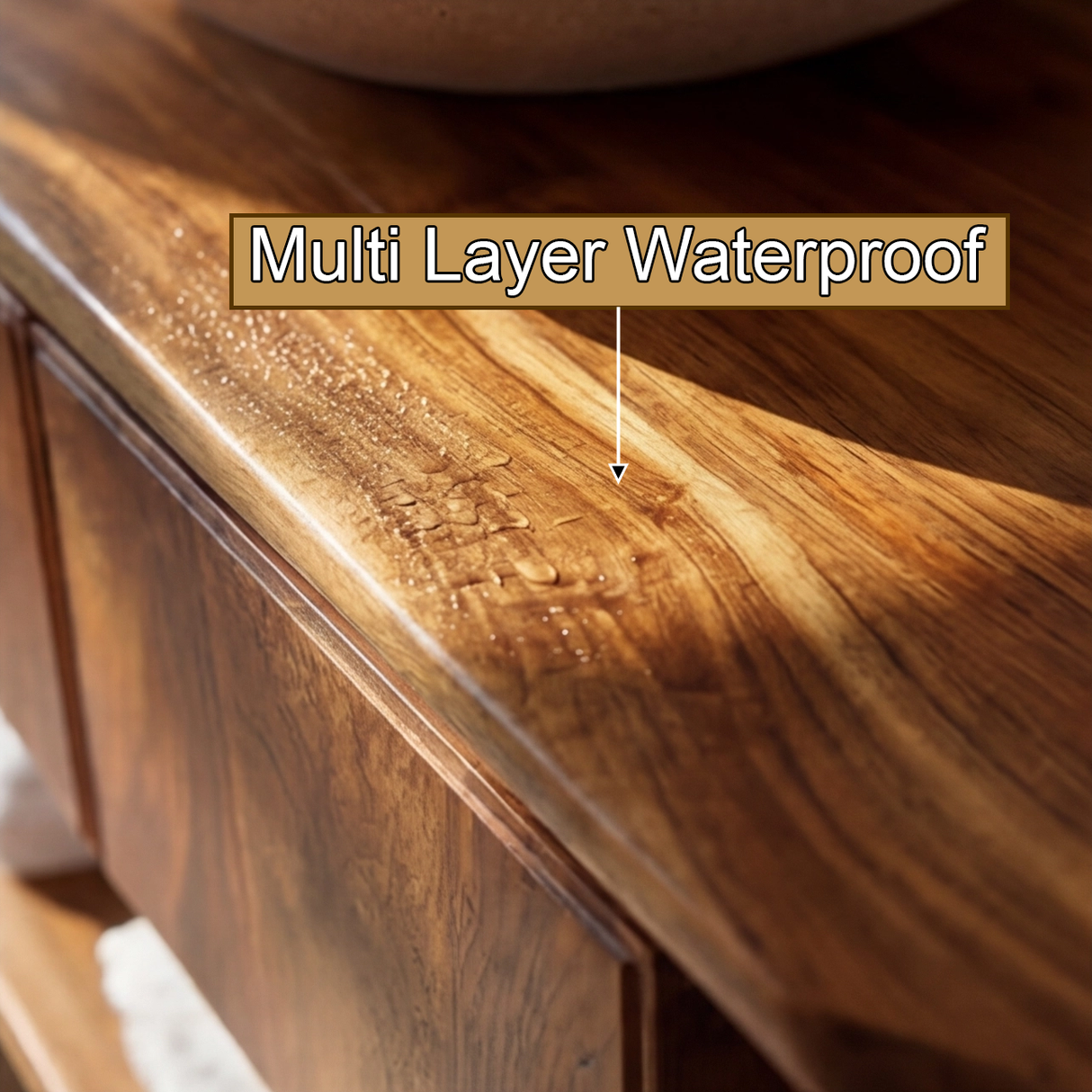 Lunaro Solid Wood Freestanding Bathroom Vanity with Drawers - Timberustic Freestanding Bathroom Vanity with Drawers
