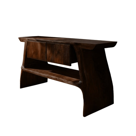 Lunaro Solid Wood Freestanding Bathroom Vanity with Drawers Dark Walnut - Timberustic Freestanding Bathroom Vanity with Drawers