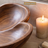 Lunavelle Handcrafted Solid Wood Flower Vessel Sink - Timberustic Vessel Sinks