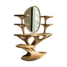 Lunavera Handcrafted Solid Wood Cosmetic Table Natural Oak - Timberustic Cosmetic Table