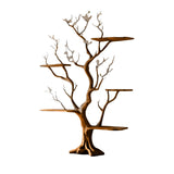 Lunavine Handcrafted Solid Wood Tree Bookshelf