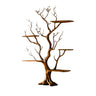 Lunavine Handcrafted Solid Wood Tree Bookshelf
