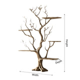 Lunavine Handcrafted Solid Wood Tree Bookshelf