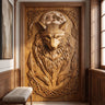 Lunawyr Handcrafted Solid Wood Wolf Single Door Teak - Timberustic Door