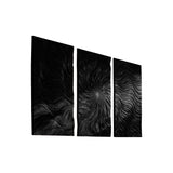 Luneth Solid Wood Sculpted Wall Art Black - Timberustic Wall Art