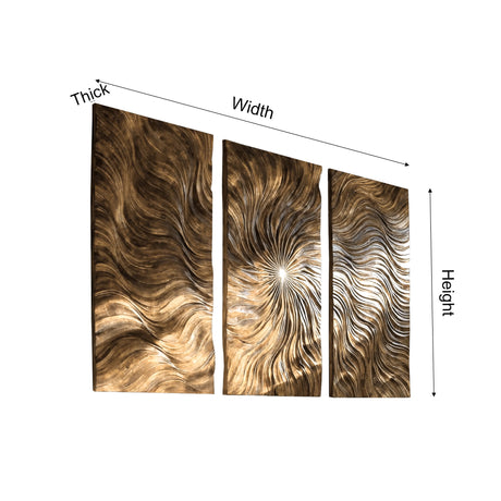 Luneth Solid Wood Sculpted Wall Art - Timberustic Wall Art