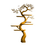 Lunewillow Handcrafted Solid Wood Tree Bookshelf