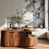 Lunor Arc Solid Wood Kitchen Island - Timberustic Kitchen Island
