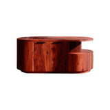 Lunor Arc Solid Wood Kitchen Island Mahogany - Timberustic Kitchen Island