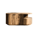 Lunor Arc Solid Wood Kitchen Island Natural Oak - Timberustic Kitchen Island