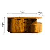 Lunor Arc Solid Wood Kitchen Island - Timberustic Kitchen Island