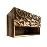 Lunor Sculpted Solid Wood Floating Bathroom Cabinet Natural Oak - Timberustic Floating Bathroom Cabinet