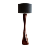 Lunora Taper Sculpted Solid Wood Floor Lamp