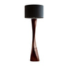 Lunora Taper Sculpted Solid Wood Floor Lamp